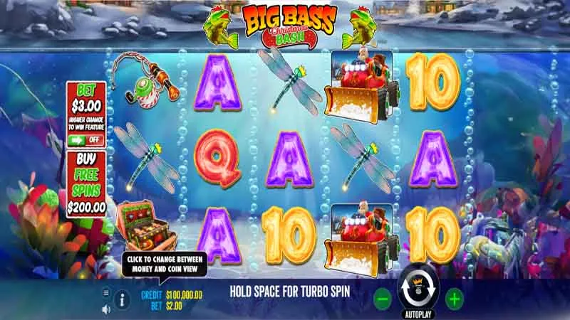 Cómo jugar al slot Big Bass Christmas Bash