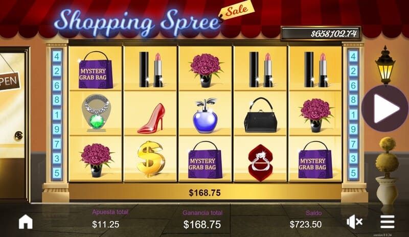 Bonificaciones en el slot Shopping Spree