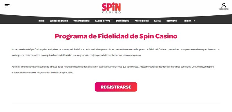Programa VIP Spin Casino