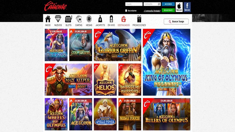 Plataforma y Experiencia de Usuario de Casino Caliente Online